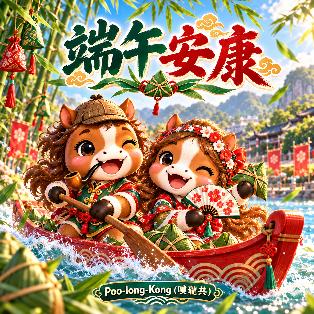 Poo-long-Kong（噗瓏共）2026 馬年端午節節慶圖片